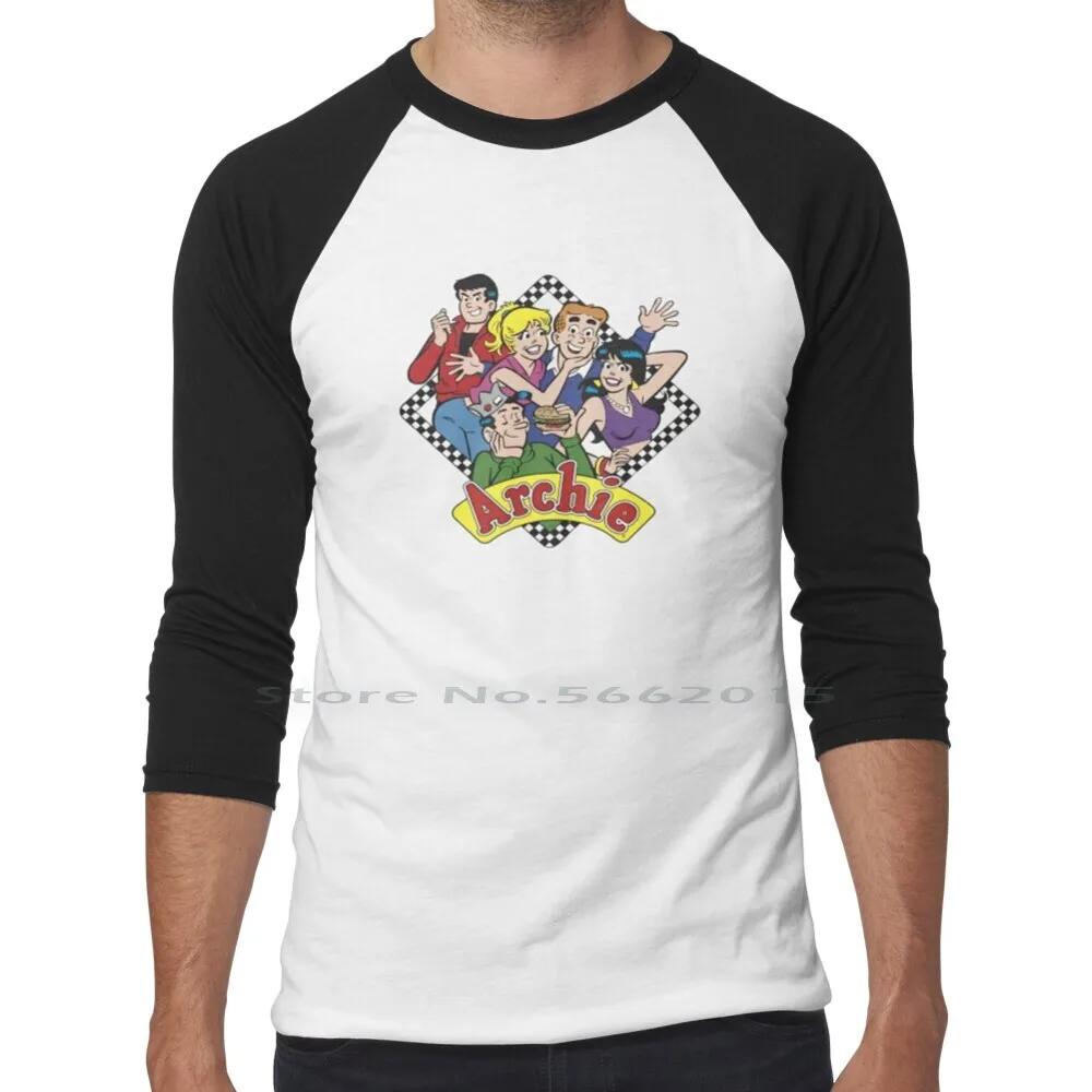The Archies T Shirt 100% Cotton Archie Veronica Jughead Richie Classic Cartoon Comics Short Long Sleeve Tee Top