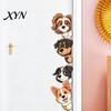 Nursery Room Wall Decorations Cartoon Puppy Sticker, Easy Apply Waterproof PVC Decal, Creative Indoor Outdoor Glass Stickers Dog Pattern for Bathroom