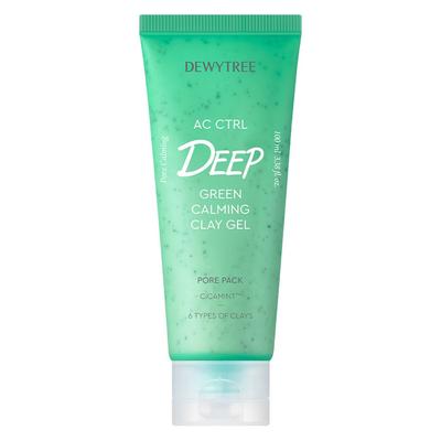 Deweytree AC Control Deep Green Calming Clay Gel Pore Pack 100 ml, 1 opakowanie, 1 sztuka