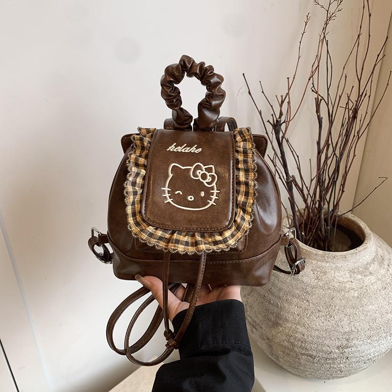 IELGY Ladies Backpack Autumn Winter Retro Commuter Small School Bag