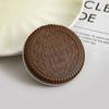 Mini Chocolate Cookie Mirror Cute Folding Compact Pocket Mirror Makeup Mirror with Comb  Women Girl