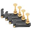 4Pcs Violin Fine Tuners 3 4‑4 4 Cello String Tool Replacement Instrument AccessoriesBlack