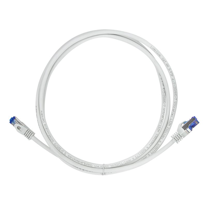 LogiLink Ultraflex Cat.6A S/FTP Patch Cable 0.5m Gray 10Gb Certified
