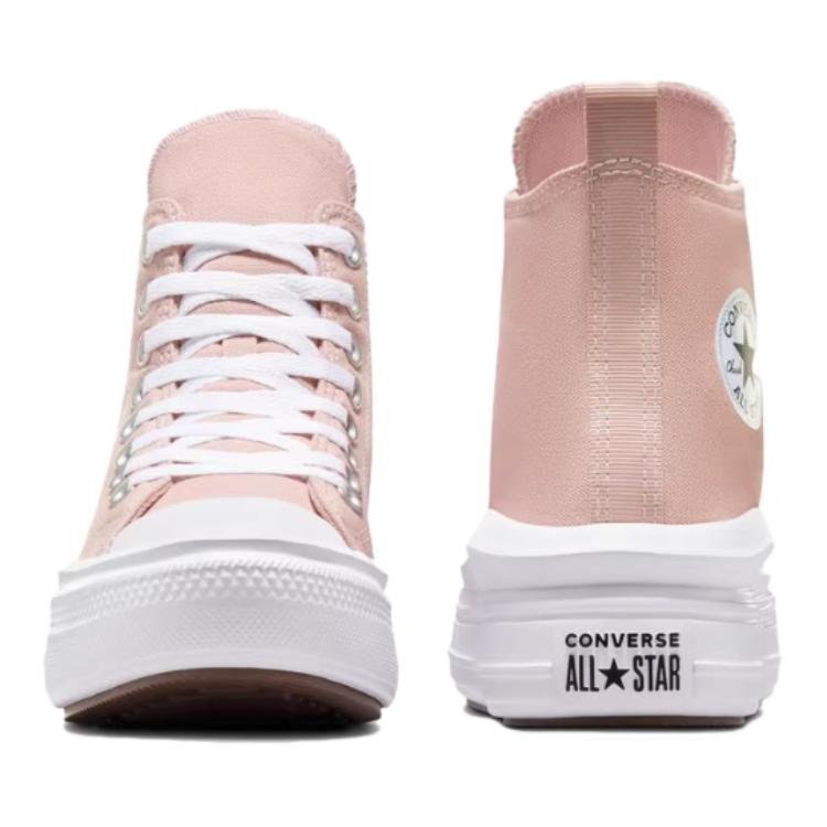 Converse All Star Move High Top Kids Canvas Shoes Light Pink Teenagers A08745C