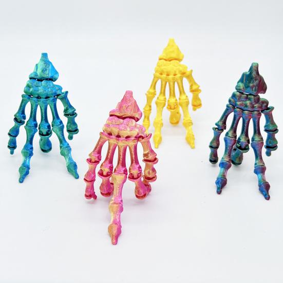 Ghost Hand Decoration Realistic 3D Printed Skeleton Hand Model Haunted House Ornament DIY Project Accent