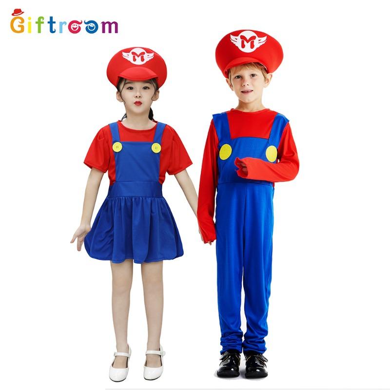 Halloween Children's Costume Mary Cosplay Louie Show Suit Cartoon Super Game Uniform