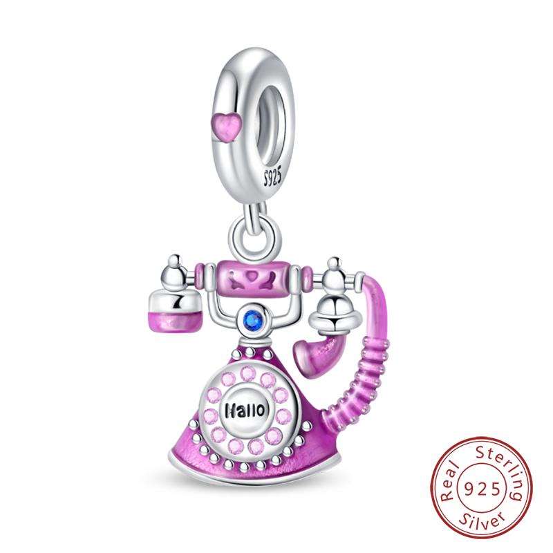 Fit Qikaola Original Bracelet Fashion Bee Astronaut Eiffel Tower Copper Charms Beads Fine Diy Birthday Jewelry For Women