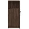 LED Sideboard in Brown Oak Look 42.5 x 34 x 100 cm Particleboard