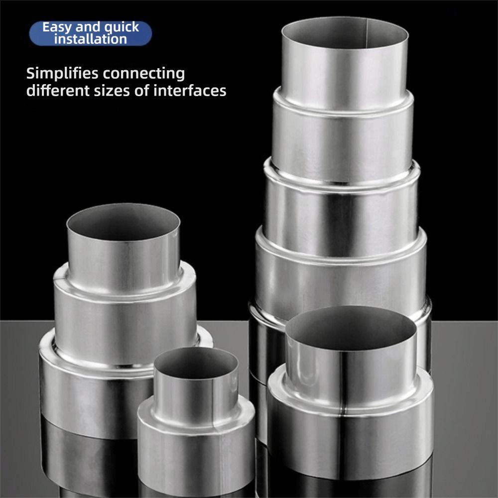 Stainless Steel Ventilation Pipe Fittings Multiple Sizes Ducting Connector