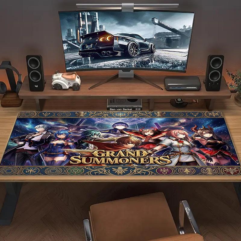 Grand Summoners Color Mouse Pad Large Gaming Table Cushion Non-slip Laptop Tablet Big Mousepad XXL Mat Mini PC Playmat With Lock Edge