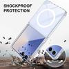 For Samsung Galaxy Z Flip7 5G Clear Phone Magnetic Case TPU+Acrylic Back Cover