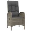 VidaXL Outdoor Chairs 2 Pcs Woven Resin Grey 46219