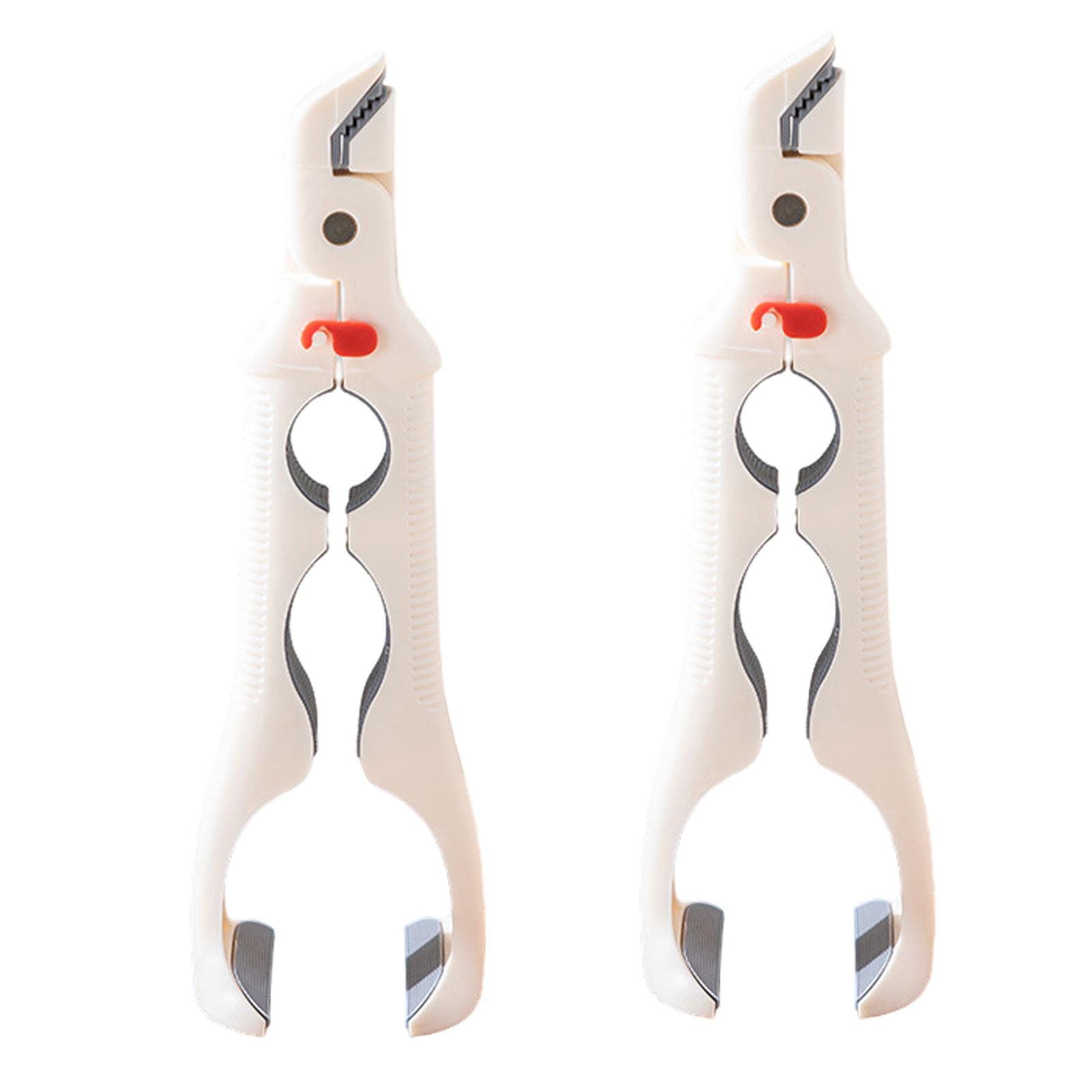 2 шт./набор 3 в 1 Зажим против ожогов Нескользящая силиконовая ручка Открывалка для бутылок Креативный утолщенный зажим для поднятия посуды Сковороды