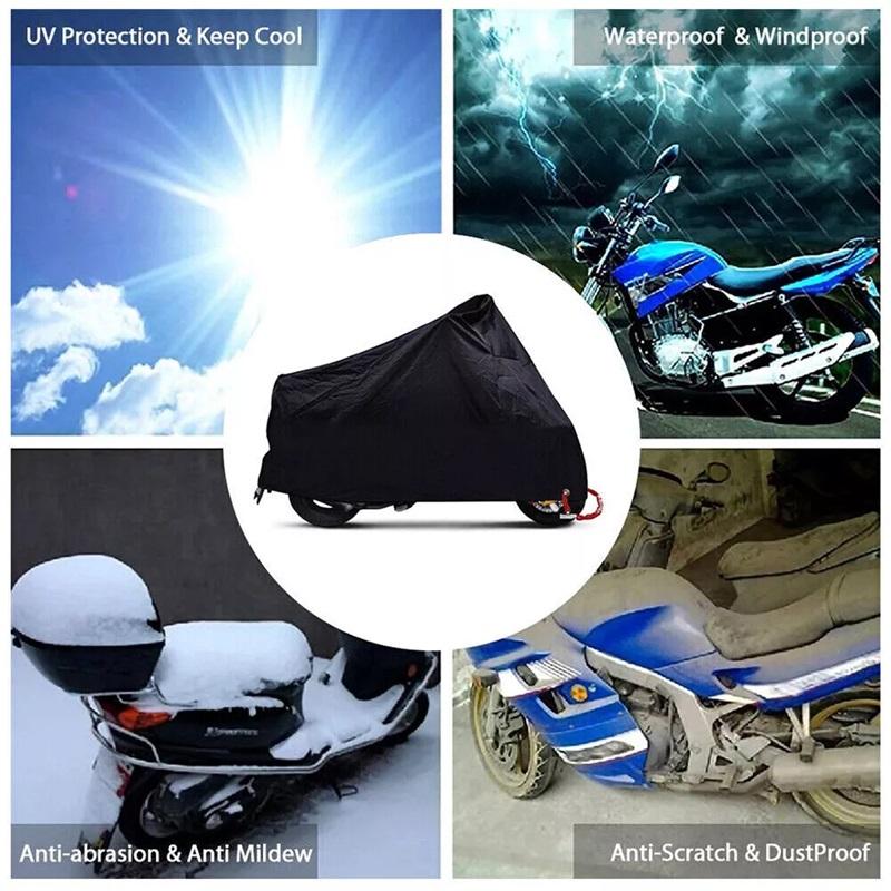 210D Motorcycle Cover for NMAX, AEROX, PCX, MIO, BEAT, CLICK Waterproof Rain and Dust UV Cover All Season Dustproof UV Protective