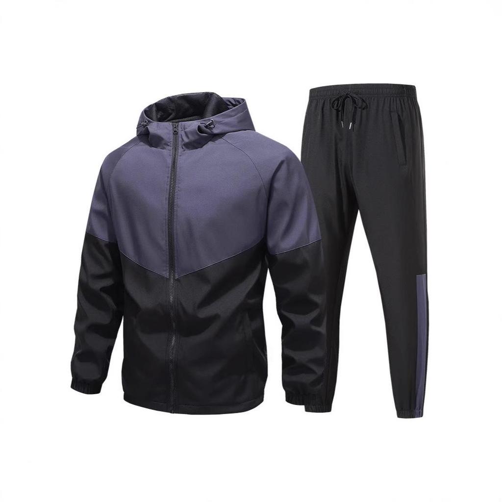 European Men's Casual Jacket & Sports Two-Piece Set - Trendy, Handsome, and Youthful