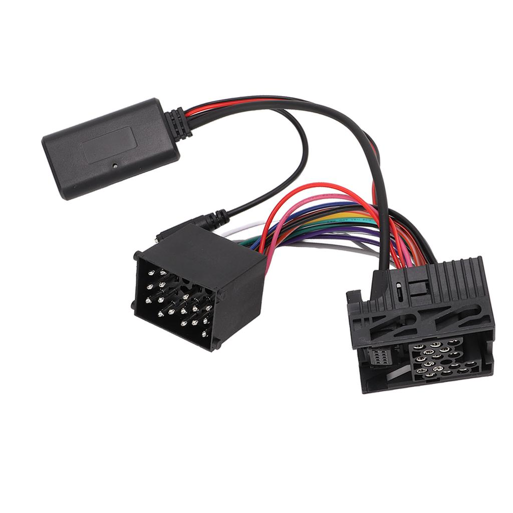 Wireless Audio AUX Cable Connector Bluetooth 5.0 with Microphone Replacement for E46 320i 320ci