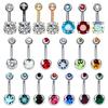 1PC Surgical Steel Navel Earring Belly Piercing Sexy Piercing Ombligo Gem Ear Piercings Navel Earring Body Jewelry Pircings