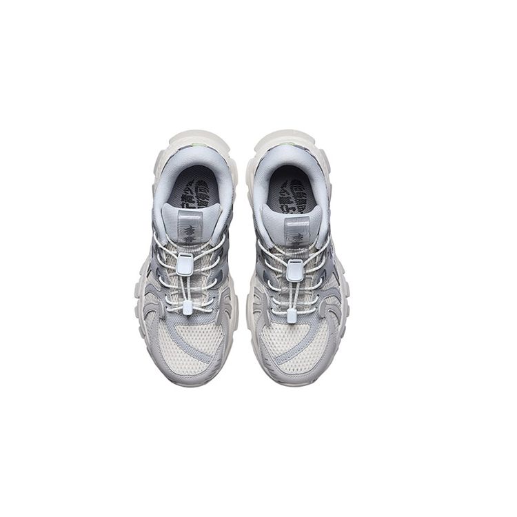Li Ning Youth  Childrens Comfortable Versatile Non-Slip Shock Absorbing Wear-Resistant Casual Shoes Kids Casual Shoes Gray YKCR068-3