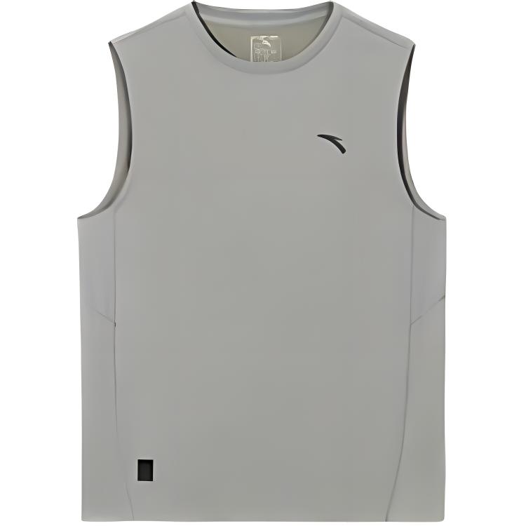 

Anta Plain Versatile Simple Casual Vest Men tops Bean-Gray 952527123-5 M