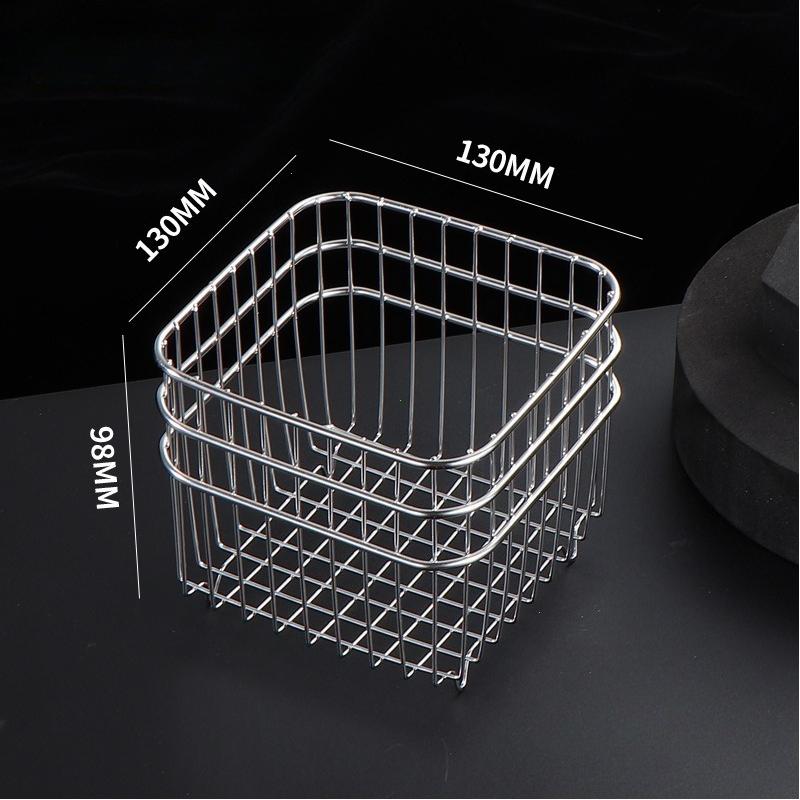 Stainless Steel Storage Basket-Multi-Purpose Organizer for Bathroom Kitchen,Desk - Bathroom Organizers and Storage,Shelf Baskets
