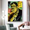 1pc Vintage Frankenstein Monsters Poster Sticker Print Waterproof Wall Art For Living Room Bedroom Home Decor