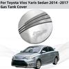 For Toyota Vios Yaris Sedan 2014 2015 2016 2017 New Chrome Modified Car Accessories Plated Cap Tank Cover Trim Paste Style
