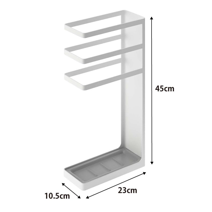 Yamazaki Industries Layer Slim Umbrella 7932 Stand, White,