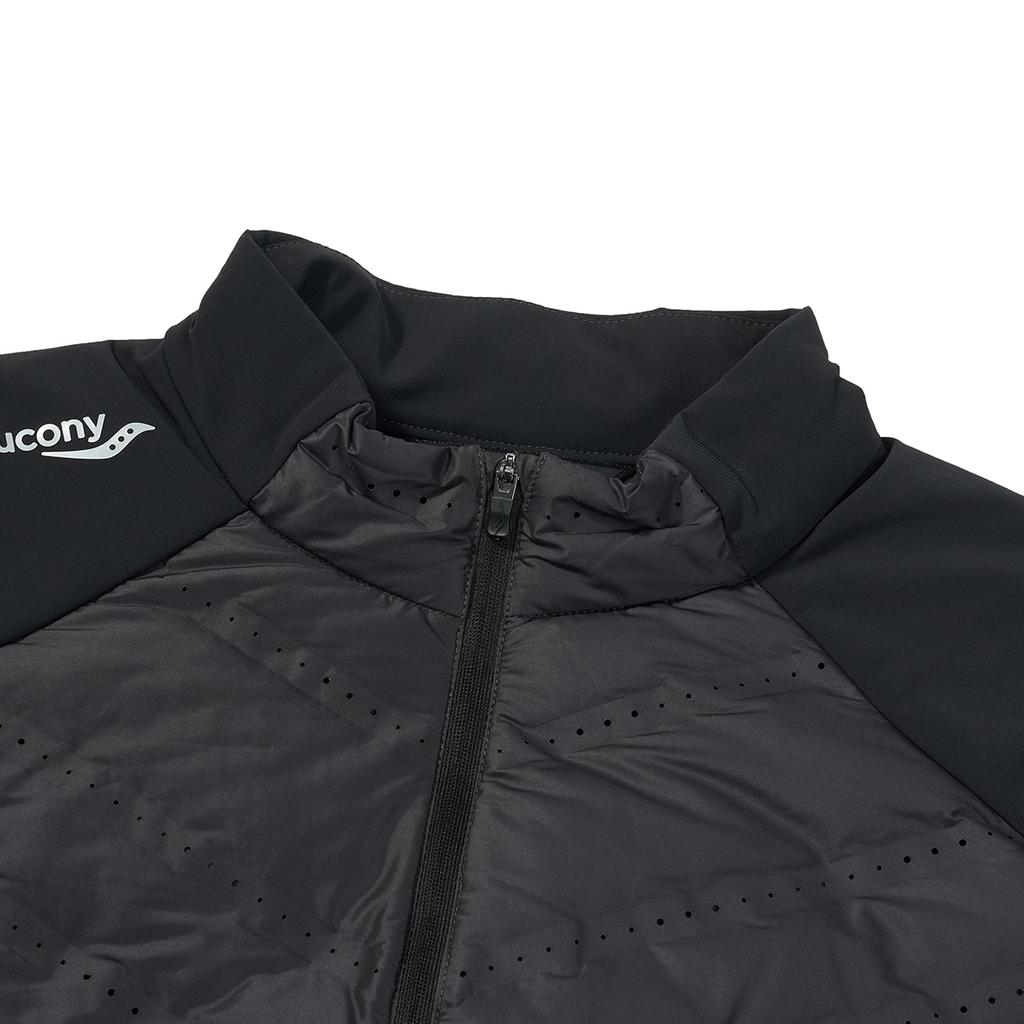 Saucony Running Training Series Comfortable Versatile Skin-Friendly Stand Collar Letter Down Jacket Unisex Outerwear SA1250PJ92T-BK001