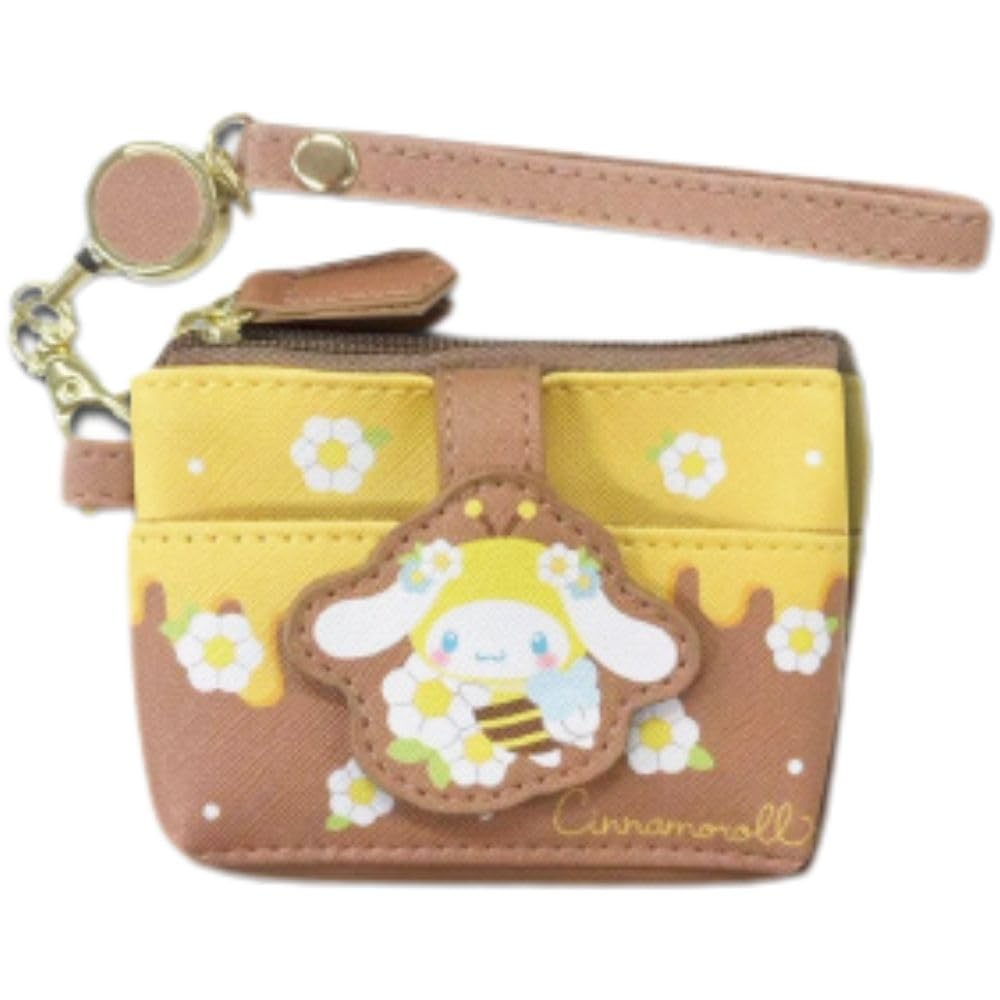 

Hatayama Shoji Sanrio Reel Pass Pouch with Honeybee and x 34203277 Pocket, Cinnamoroll, Approx. H7.5 W11.5cm,