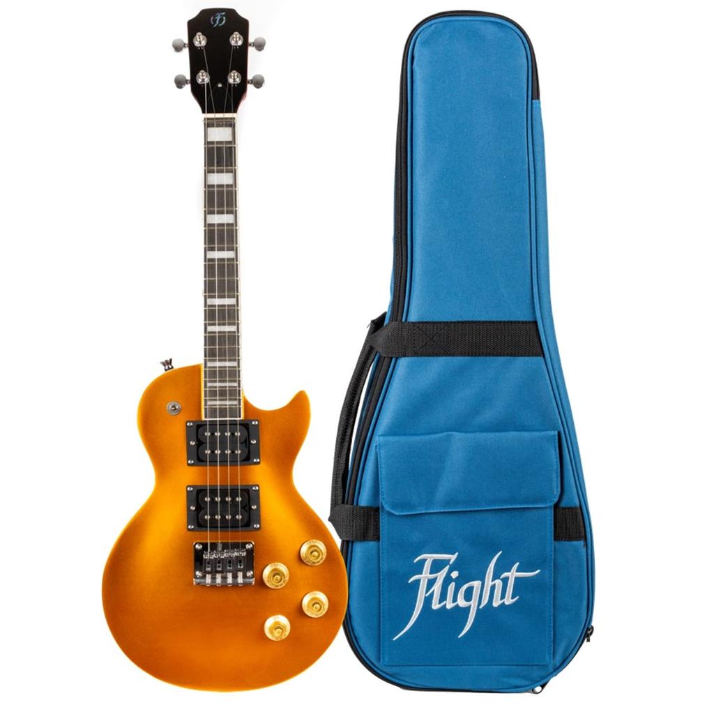 Flight Rock Series Electric Ukulele Centurion Gold Top (4-String Guitar) FUR-CT-GT