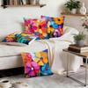 Colorful Abstract Flowers Cushion Covers Pillowcase Fantasy-Inspired Home Decor Sofa Cushion Cover Living Room Bed Car Decor