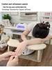 Russian-Style Foldable U-Shaped Leather Manicure Hand Rest with Butterfly Design