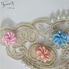 Three-Dimensional Flower-Dipped Embroidered Lace Collar Pair Flower Imitation Pearl Lace Lace Women'S Clothing Accessories