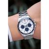 Casio Edifice MTP-1374D-7A2VDF Analog Watch White Dial Silver Bracelet Men