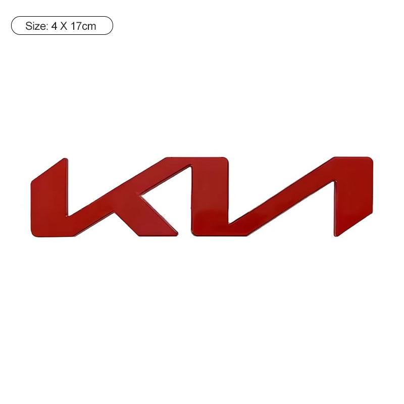 DRLK6 1Pcs 3D Metal Car Front Hood Emblem Badge Rear Trunk Sticker Decal For KIA K5 K9 Sorento Ceed Sportage Stinger Niro Soul EV6 RIO