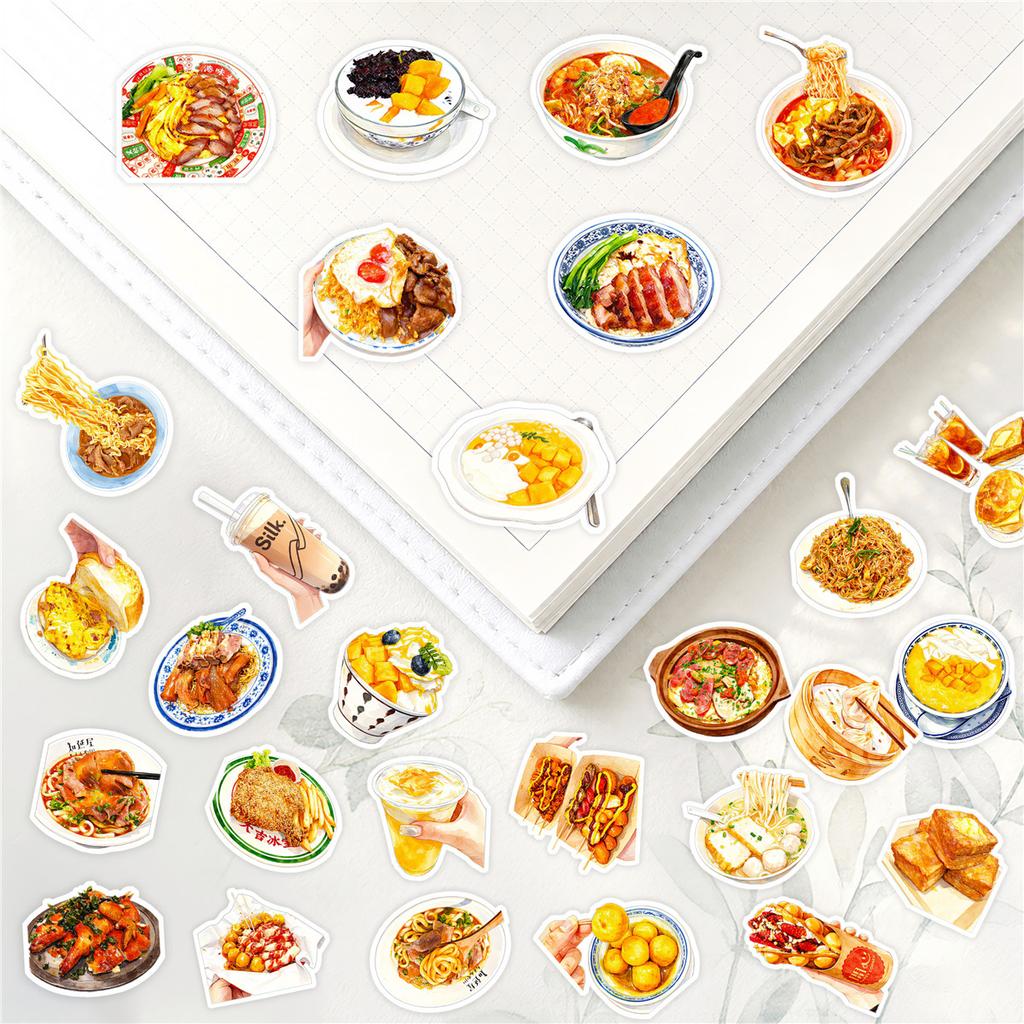 150Pcs/Set HongKong Delicious Food Mini Diary Manual Stickers DIY Scrapbooks Album Decor Decals Stickers