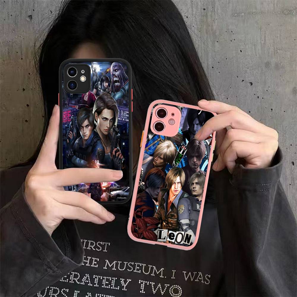 Hra R-Resident E-Evil Pro IPhone 15 16 Pro Max 11 12 13 14 XS XR X Plus 16E Matný průsvitný kryt na telefon