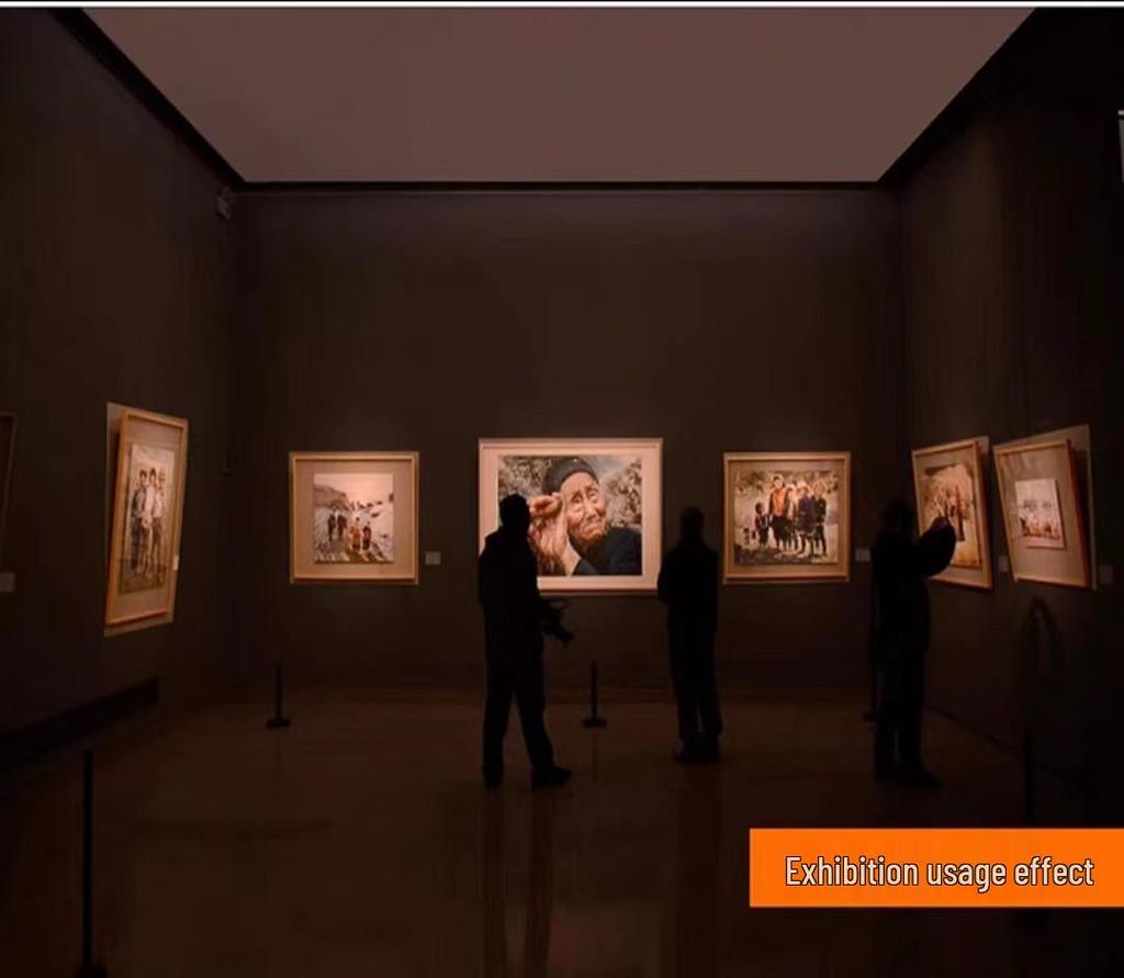 Square Dimming Aperture COB LED Track Spotlight for Museum and Shop Displays