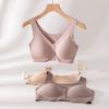 Traceless Jelly Underwear Women's Three-dimensional Breathable Vest Light and Comfortable Pull-up Front Buckle Bra No Steel Ring Anti-sagging