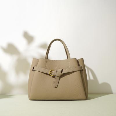 New Large-capacity Bag Women's Genuine Leather Textured Cowhide Handbag