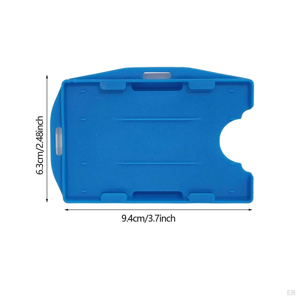 10 Pieces Double Sided ID Card Holder Heavy Duty Open Face for Lanyard Events