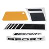 24pcs Red / Black / White Auto Racing Sport Logo Decals  for 18-21 Inch Wheels Tire Rim