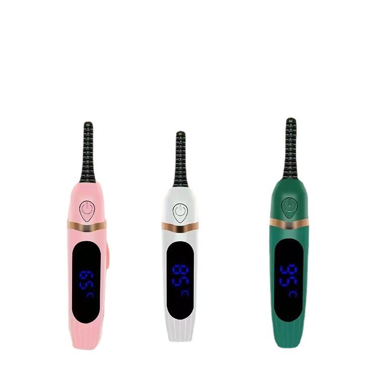 Rechargeable Digital Display Electric Eyelash Curler - Beauty Tool