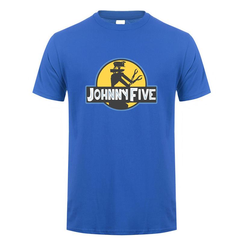 Lustiges Johnny 5 T-Shirt Unisex Streetwear Tops Sommer Kurzarm Baumwolle Geburtstagsgeschenke Johnny Five T-Shirt DY147