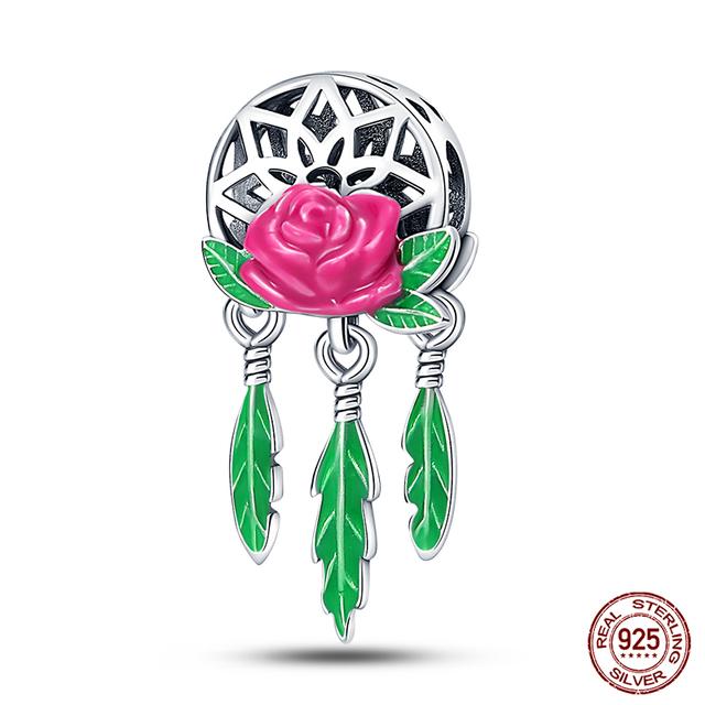 Breloques Perles Attrape-rêves en Argent 925 Zircon Coloré