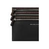Michael Kors Mk Logo Leather Clutch Medium Men clutch Black Dark-Brown 36H1LGFU2L-201