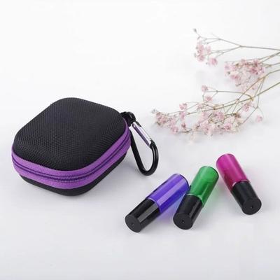 1-5ML Bottles Essential Oil Storage Box Mini Shockproof Insulin Storage Case Hard Shell with Hanging Buckle