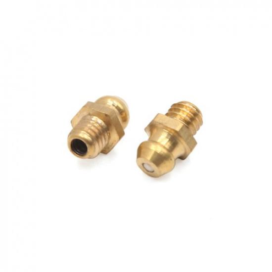 30pcs M6 x 1 Thread Brass Straight Grease Zerk Nipple Fitting Universal