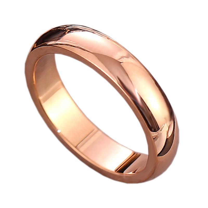 Trendy Titanstål Bredt Bånd Glatt Ring for Par – Stilig Tilbehør for Pekefingeren