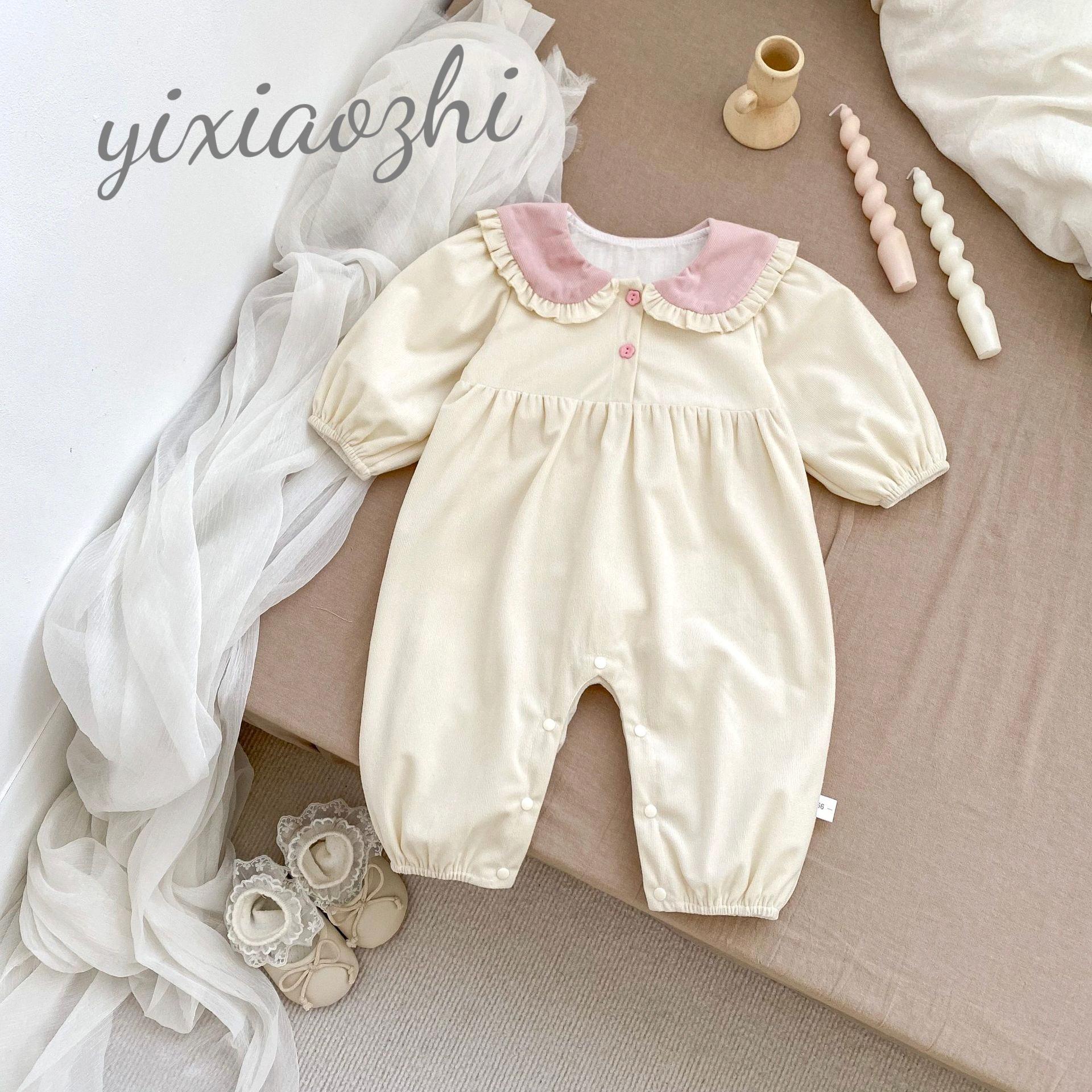 

Осенний ромпер для девочки с ушками кролика - Милый, Модный, Удобный комбинезон 80cm